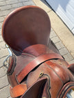 Used Excelsior 17" Australian Saddle - Durango Poley