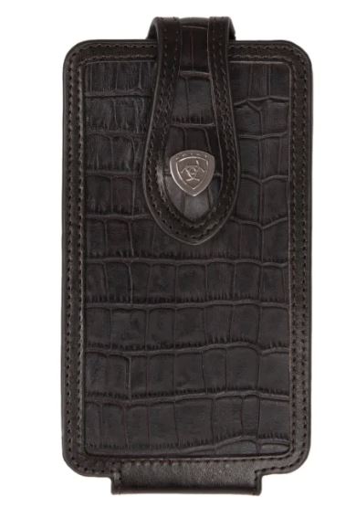 Ariat Large Croc Double Stitched Edge Cell Phone Case