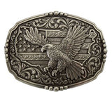 Nocona American Flag with Eagle Western Belt Buckle