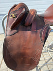 Used Excelsior 17" Australian Saddle - Durango Poley