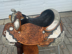 Used TexTan imperial 16.5” Western Show Saddle