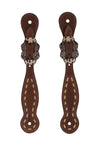 Weaver Buckstitch Spur Straps Oiled Hermann Oak® From Dusk Collection