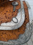Used Phil Harris 16” Western Show Saddle with Saddle Bag