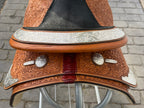 Used Phil Harris Custom 16” Western Show Saddle with Saddle Bag
