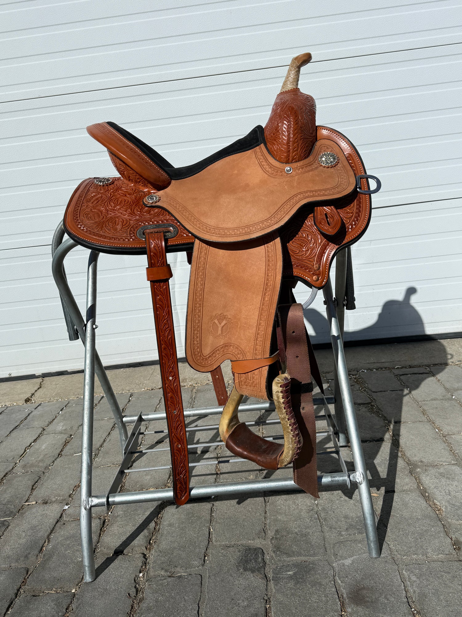 Used Circle Y KK Big Dreams Spark  Western Barrel Saddle with Flex 2 Tree