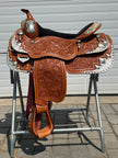 Used Billy Royal 17” #1620 Western Show Saddle w/ Matching Headstall & Breast Collar