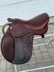 Used Royal Highness Merida Kids 15” Close Contact English Saddle with Adjustable Gullet System