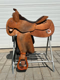 Used Circle Y Western #1439 Roughout Trainer Saddle