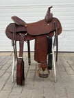 Used Billy Cook, Greenville TX, 17” Western Ranch Saddle