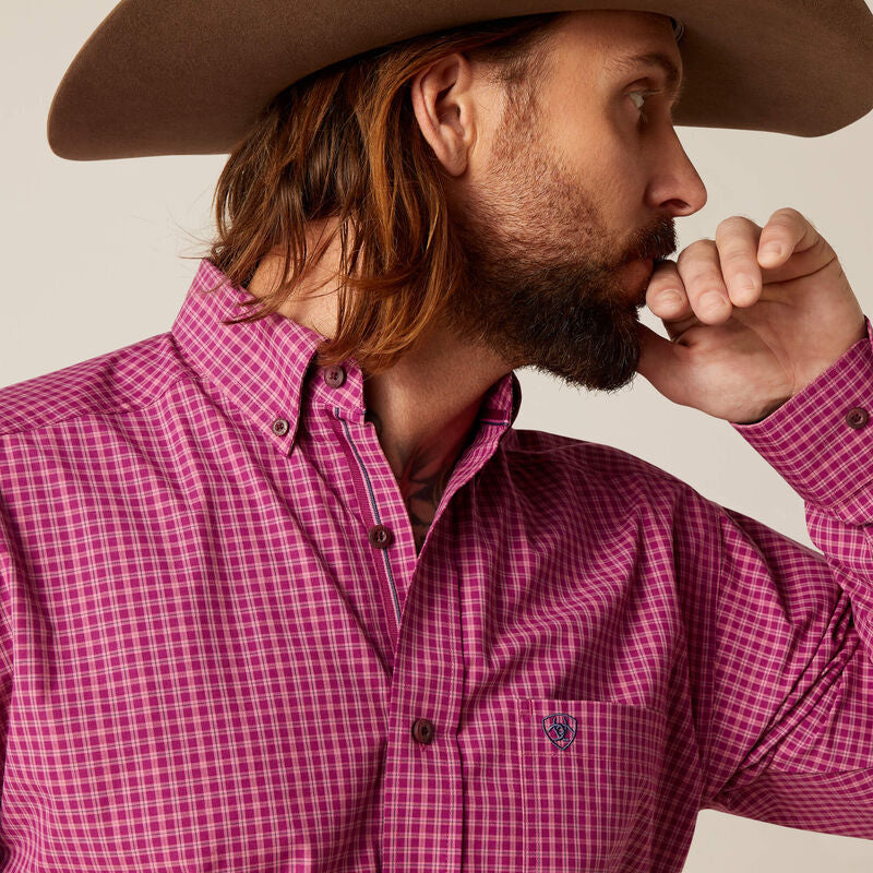 ARIAT Men's Pro Series Kameron Shirt - Classic Fit, Moisture-Wicking, Sun Protection, Breathable Work Shirt