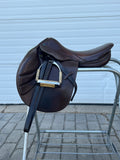 Used Stubben Portos Deluxe 17.5” English Jumping Saddle