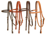 Tory Leather 5/8” Double & Stitched Brow Band Headstall