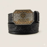 Kids Ariat Black Tooled Western Belt