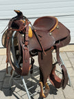 Used SIMCO 15.5” Western Roper Saddle with Headstall and Breast Collar