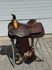 Used SIMCO 15.5” Western Roper Saddle with Headstall and Breast Collar
