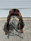 Used SIMCO 15.5” Western Roper Saddle with Headstall and Breast Collar