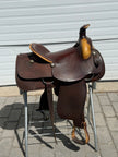 Used SIMCO 15.5” Western Roper Saddle with Headstall and Breast Collar