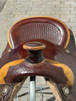 Used SIMCO 15.5” Western Roper Saddle with Headstall and Breast Collar