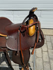 Used SIMCO 15.5” Western Roper Saddle with Headstall and Breast Collar