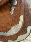 Used Blue Ribbon 15.5” Western Show Saddle