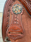 Used Dale Chavez 16" Reiner Western Saddle with Headstall & Wither/Spine Relief Gel Pad