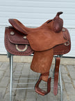 Used Dale Chavez 16" Reiner Western Saddle with Headstall & Wither/Spine Relief Gel Pad