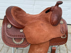 Used Dale Chavez 16" Reiner Western Saddle with Headstall & Wither/Spine Relief Gel Pad