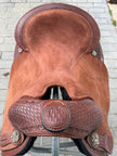 Used Dale Chavez 16" Reiner Western Saddle with Headstall & Wither/Spine Relief Gel Pad