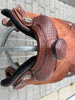 Used Dale Chavez 16" Reiner Western Saddle with Headstall & Wither/Spine Relief Gel Pad