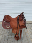Used Dale Chavez 16" Reiner Western Saddle with Headstall & Wither/Spine Relief Gel Pad