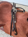 Used Dale Chavez 16" Reiner Western Saddle with Headstall & Wither/Spine Relief Gel Pad
