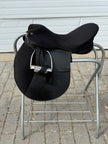 Used Riviera Pro Am All Purpose Black Synthetic English Horse Saddle