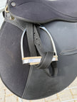 Used Riviera Pro Am All Purpose Black Synthetic English Horse Saddle