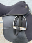Used Riviera Pro Am All Purpose Black Synthetic English Horse Saddle