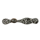 Women's Professional's Choice Black & White Paisley Spur Straps
