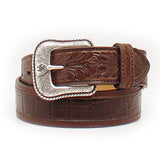 Ariat Leather Crocodile Western Belt