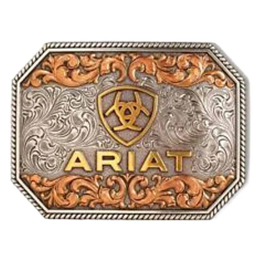 Ariat Logo Shield Western Belt Buckle