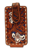 Nocona Large Floral Tooled Underlay Cell Phone Case