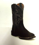 Women's Justin Della Black Water Buffalo Western Boot