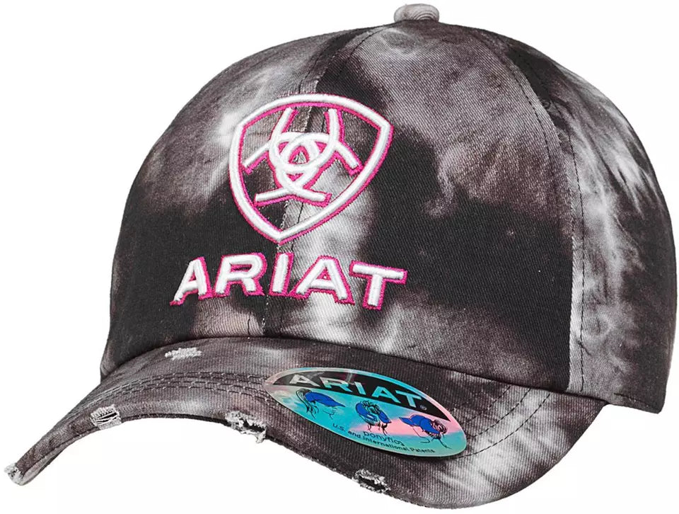 Ladies Ariat Tie Dye Shield Logo Cap