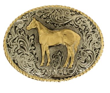 Nocona Quarter Horse Western Belt Buckle