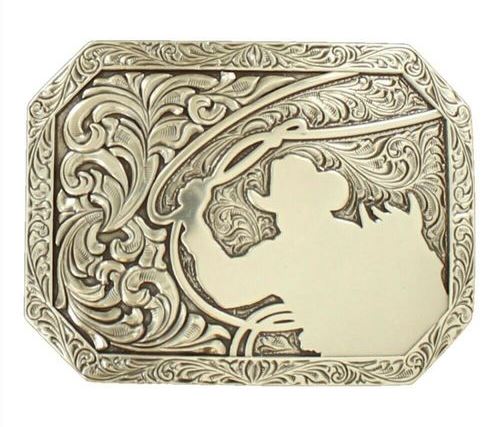 Nocona Cowboy Roping Belt Buckle