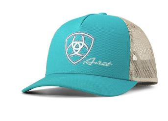 Ariat Turquoise Embroidered Shield Logo Cap