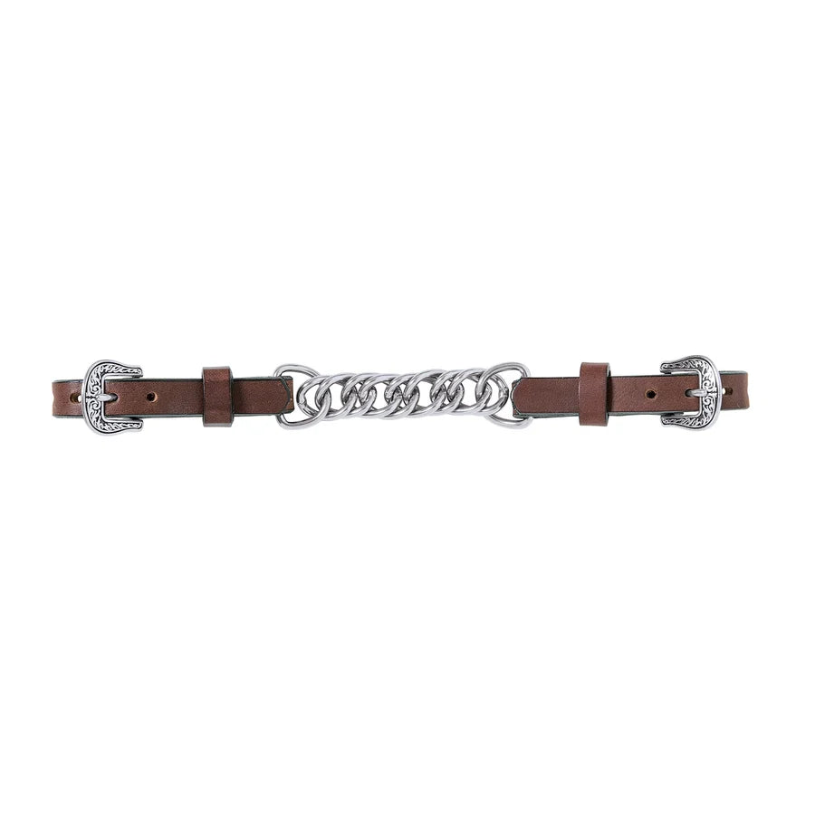Weaver Basin Cowboy 4-1/2" Single Flat Link Chain Curb Strap