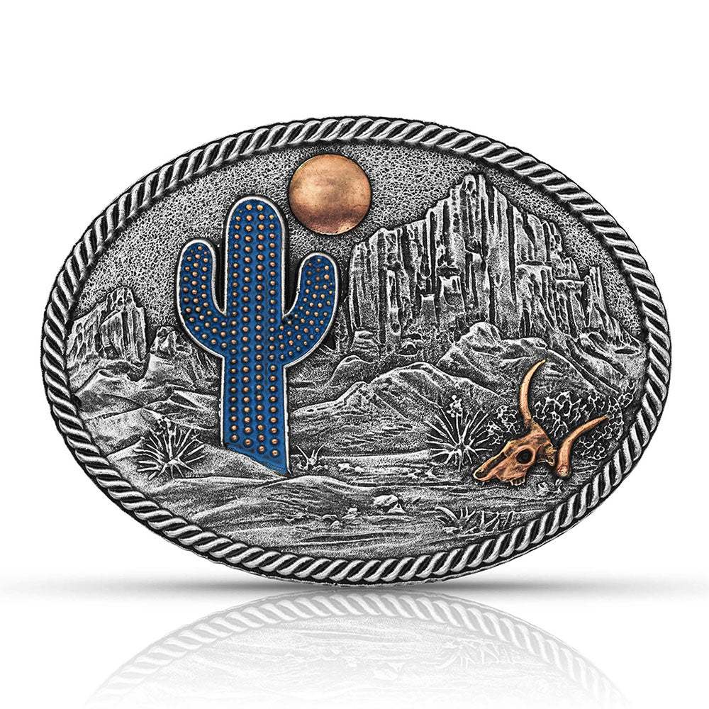 Montana Silversmith's Desert Moon Cactus Attitude Buckle