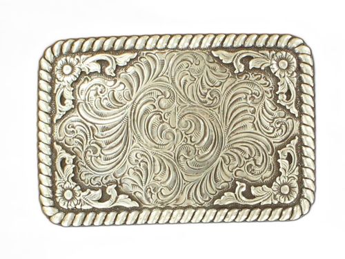 Nocona Scroll Western Belt Buckle