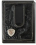 Ariat Bi-Fold Tooled Money Clip Wallet
