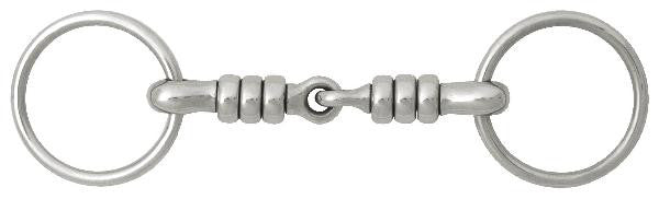 Stainless Steel Cherry Roller Loose Ring Snaffle Bit