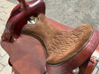 Used TexTan Hereford Brand 15” Western Barrel Saddle