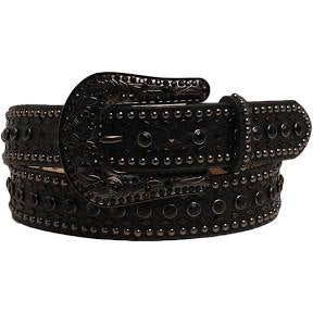Ladies’ Nocona Black Studded Belt